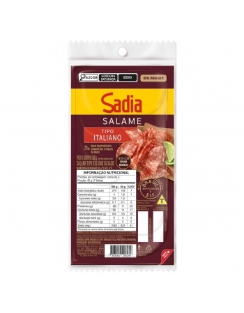 Salame Italiano Fatiado Sadia 100g