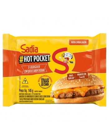 Hot Pocket Sadia X-Cheddar Cremoso 145g