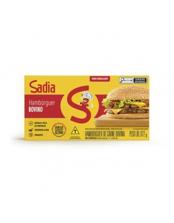 Hamburguer Bovino Sadia 672g