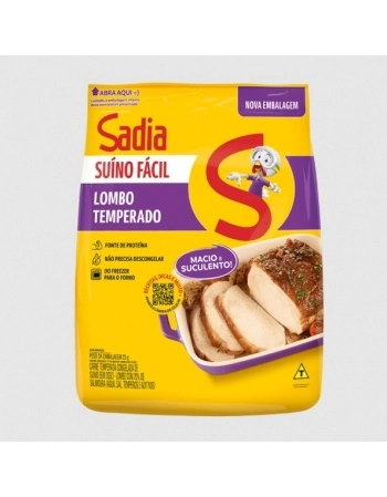 Lombo Suíno Temperado Sadia Assa Fácil 750g