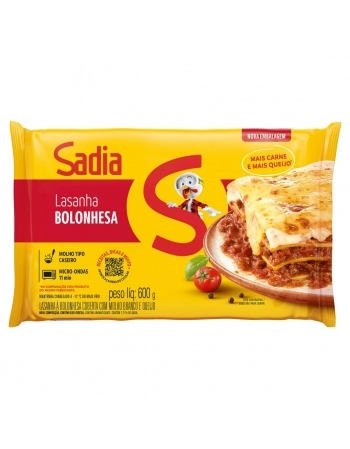 Lasanha Bolonhesa Sadia 600g