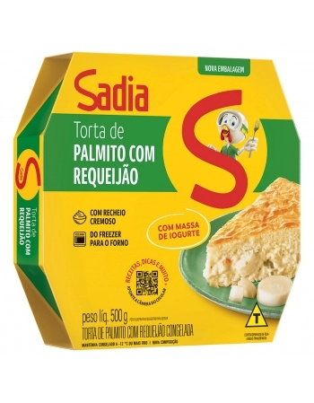 Torta Palmito E Requeijão Com Massa De Iogurte Sadia 500g