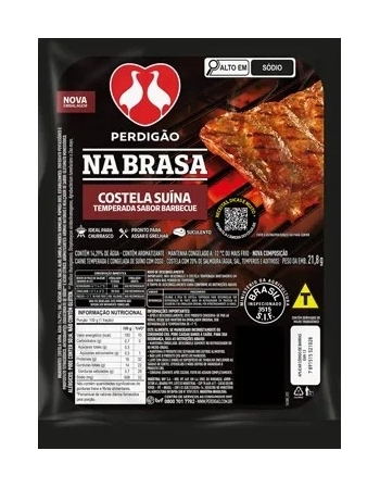 Costela Suína Barbecue Na Brasa Perdigão Cx 1,1Kg
