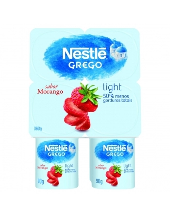Iogurte Grego Iogurte Light Morango Nestlé 360g