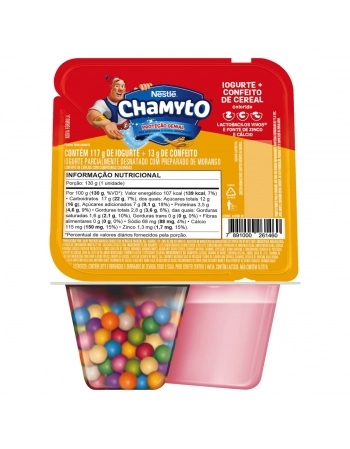 Leite Fermentado Chamyto + Cereal Colorido 130g