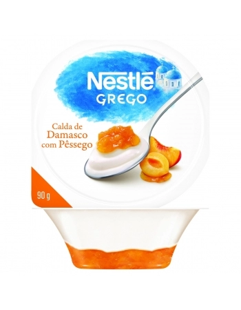 Iogurte Grego Calda Pêssego Damasco Nestlé 90g