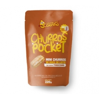Churros De Leite Pocket Loucos Por Coxinha 220g